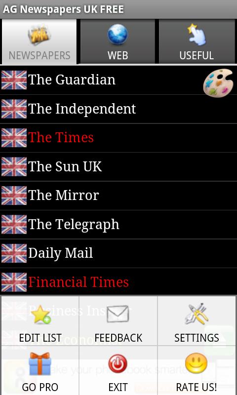 AG Newspapers UK Free Android News & Weather