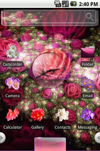 HD Theme:Flower Fantasy Android Themes