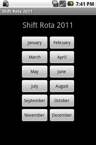 STFRS Rota 2011 Android Reference