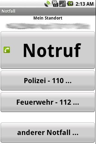 Mobile Notruf-App Android Social