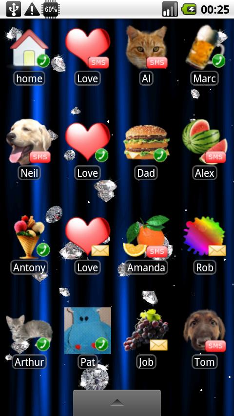 One Touch Widget Android Communication