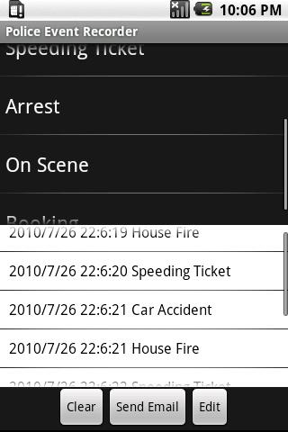 Police Event Recorder Android Tools