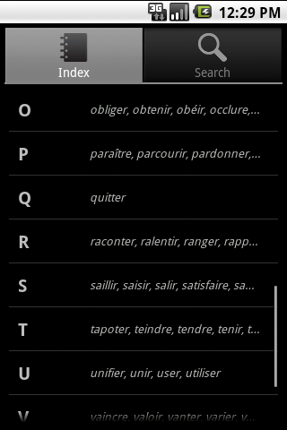 French Verb Conjugator Android Travel