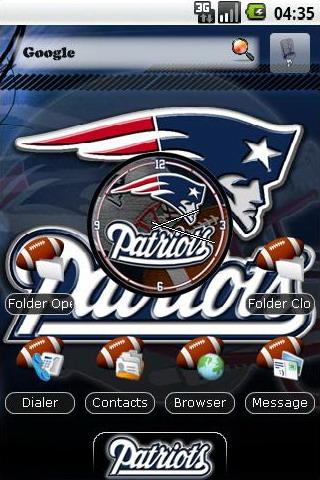 New England Patriots themes Android Personalization