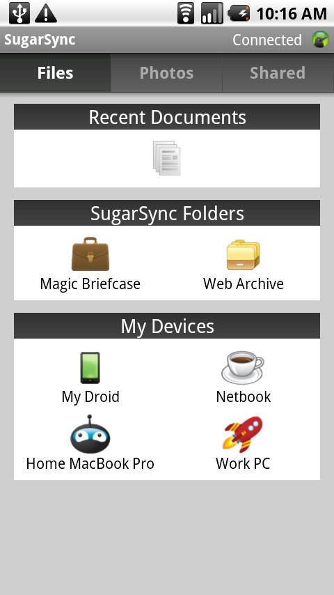 SugarSync Android Productivity