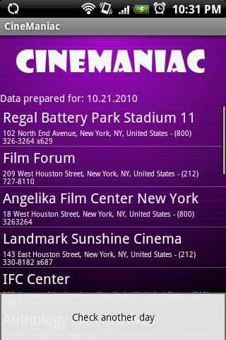 CineManiac Android Lifestyle