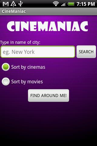 CineManiac Android Lifestyle