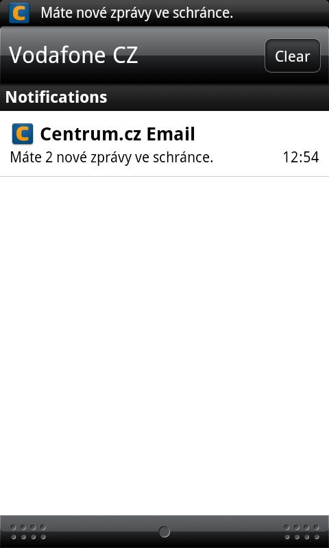 Centrum.cz Notifikator Android Communication