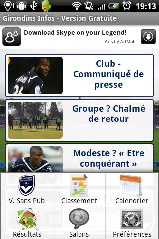 Girondins Infos Android Sports