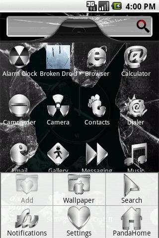 HD Theme:Broken Droid Android Themes