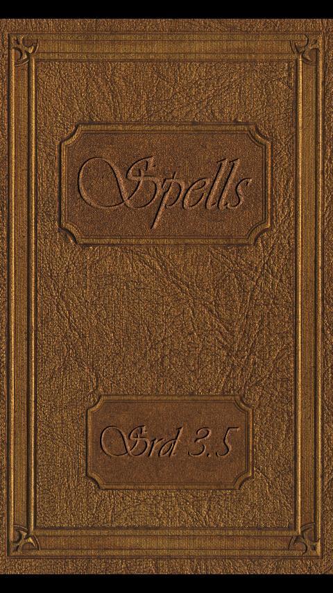 Spellbook – D&D 3.5 Android Reference