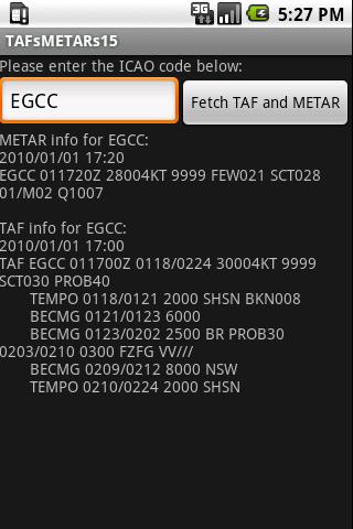 TAFs and METARs Android News & Weather