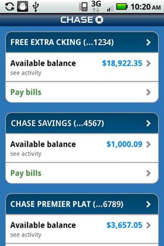 Chase Mobile Android Finance
