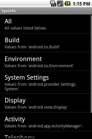 Sysinfo Android Tools