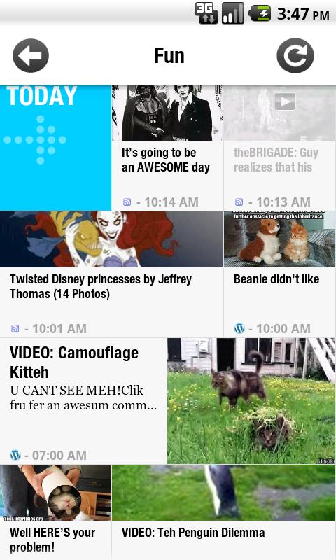 Slide Reader Android News & Weather