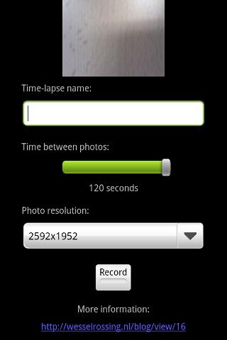 Tina Time-lapse Android Tools