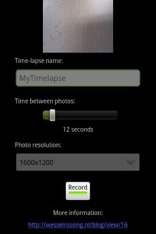 Tina Time-lapse Android Tools