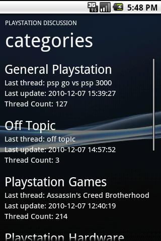 Playstation Discussion Android Social