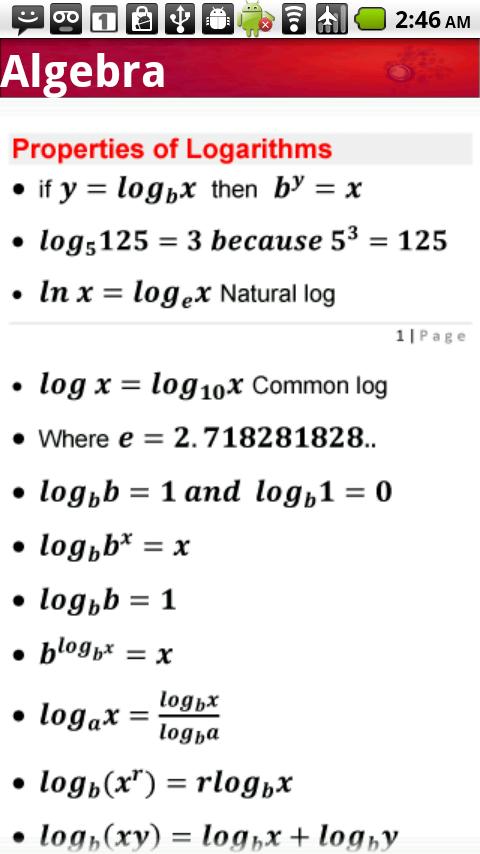 Math Reference Android Books & Reference