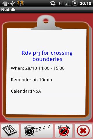 Nudnik Calendar Notification Android Productivity