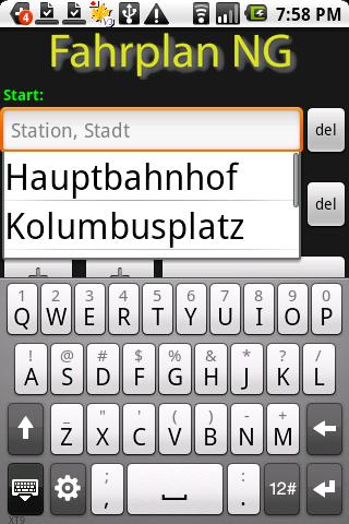 Fahrplan NG Android Travel