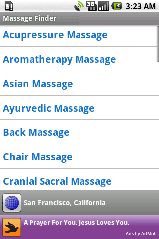 Massage Therapist Finder Android Travel