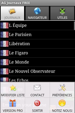 AG French Newspapers FREE Android News & Weather