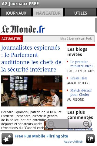AG French Newspapers FREE Android News & Weather