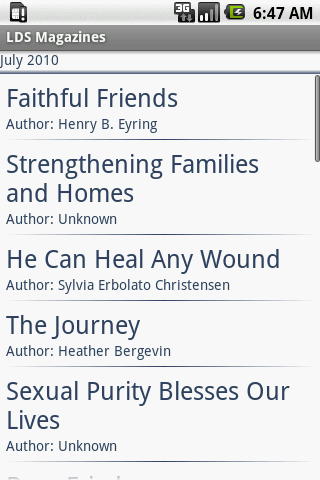 LDS Magazines Lite Android Books & Reference