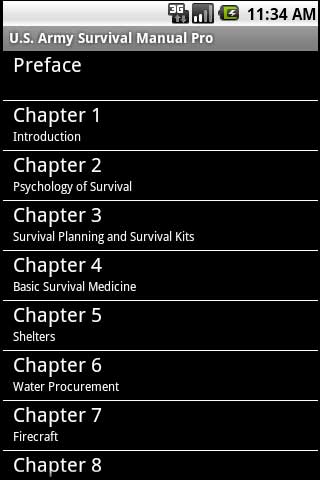 U.S. Army Survival Guide Android Books & Reference