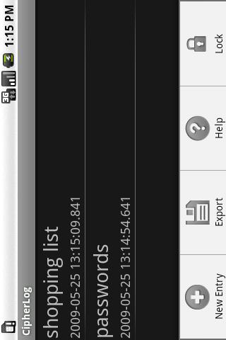 CipherLog™ Android Productivity