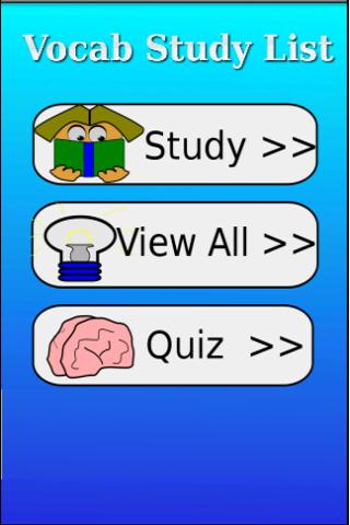 Vocab Study List Android Reference