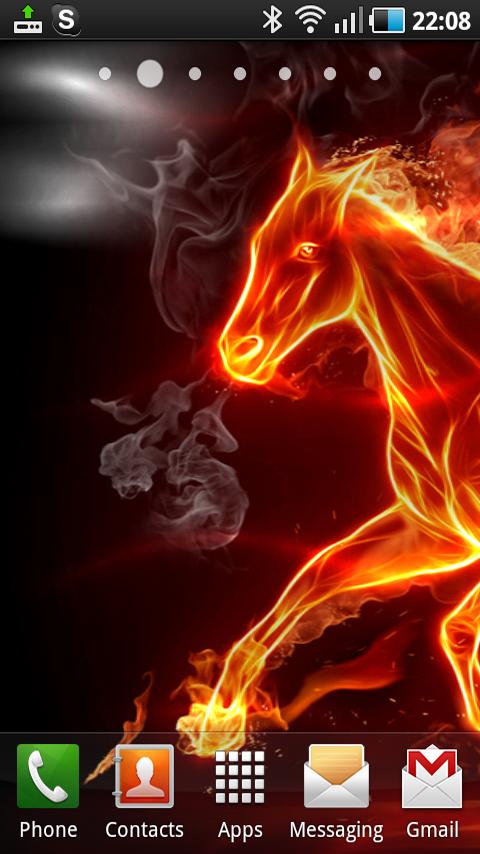 Fired Horse Under Water LW Android Themes