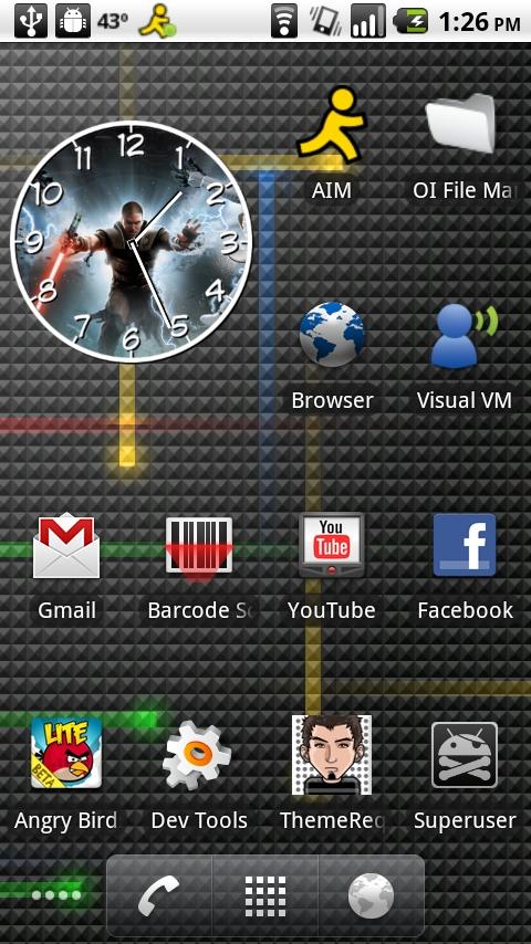 Star Wars V2 Clock Android Themes