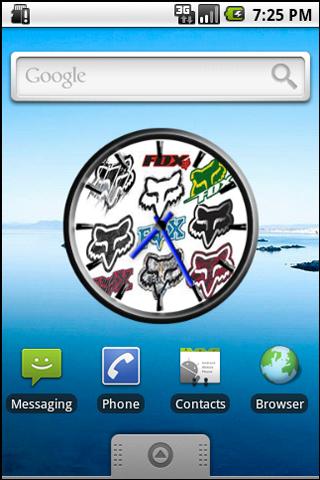 Fox Logos Clock Widget