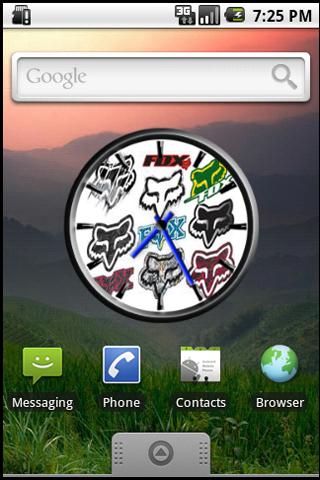 Fox Logos Clock Widget Android Themes
