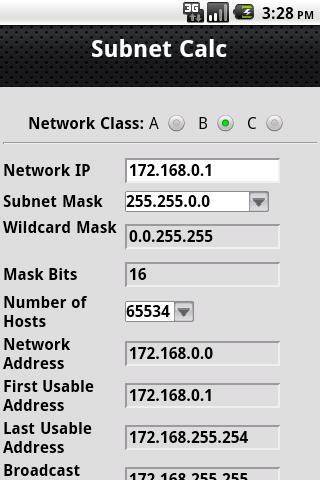 Subnet Calc Android Tools