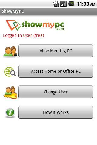 ShowMyPC Remote Support Access Android Communication
