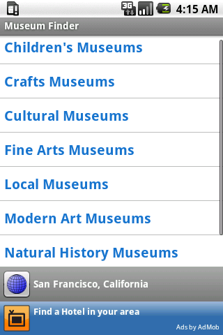 Museum Finder