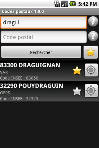 Codes Postaux