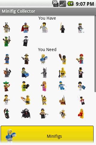 Minifig Collector Android Shopping
