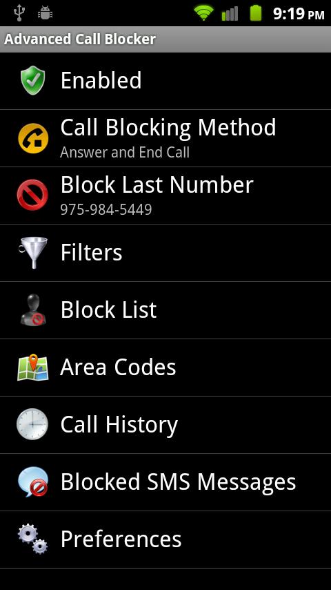 Advanced Call Blocker Android Communication