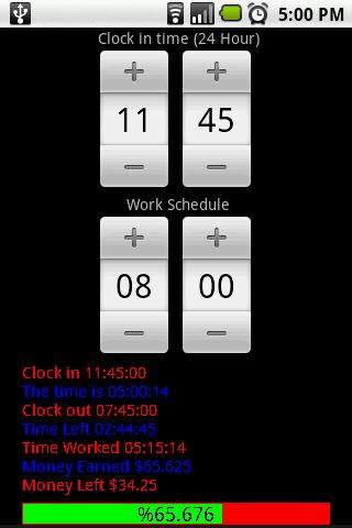 Work Clock Android Tools