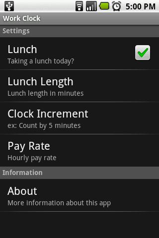 Work Clock Android Tools
