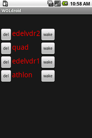 WOLdroid Android Communication