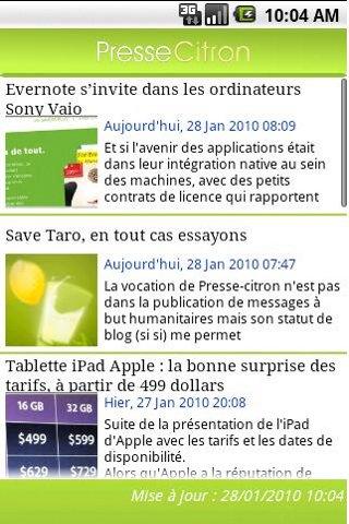 Presse Citron Android News & Weather