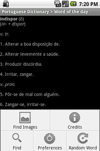 Portuguese Dictionary Android Reference