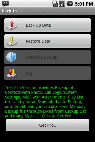 BackitUp – Free Android Tools