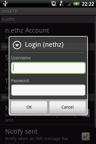 smsETH Android Communication