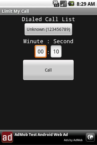 Limit My Call Android Communication